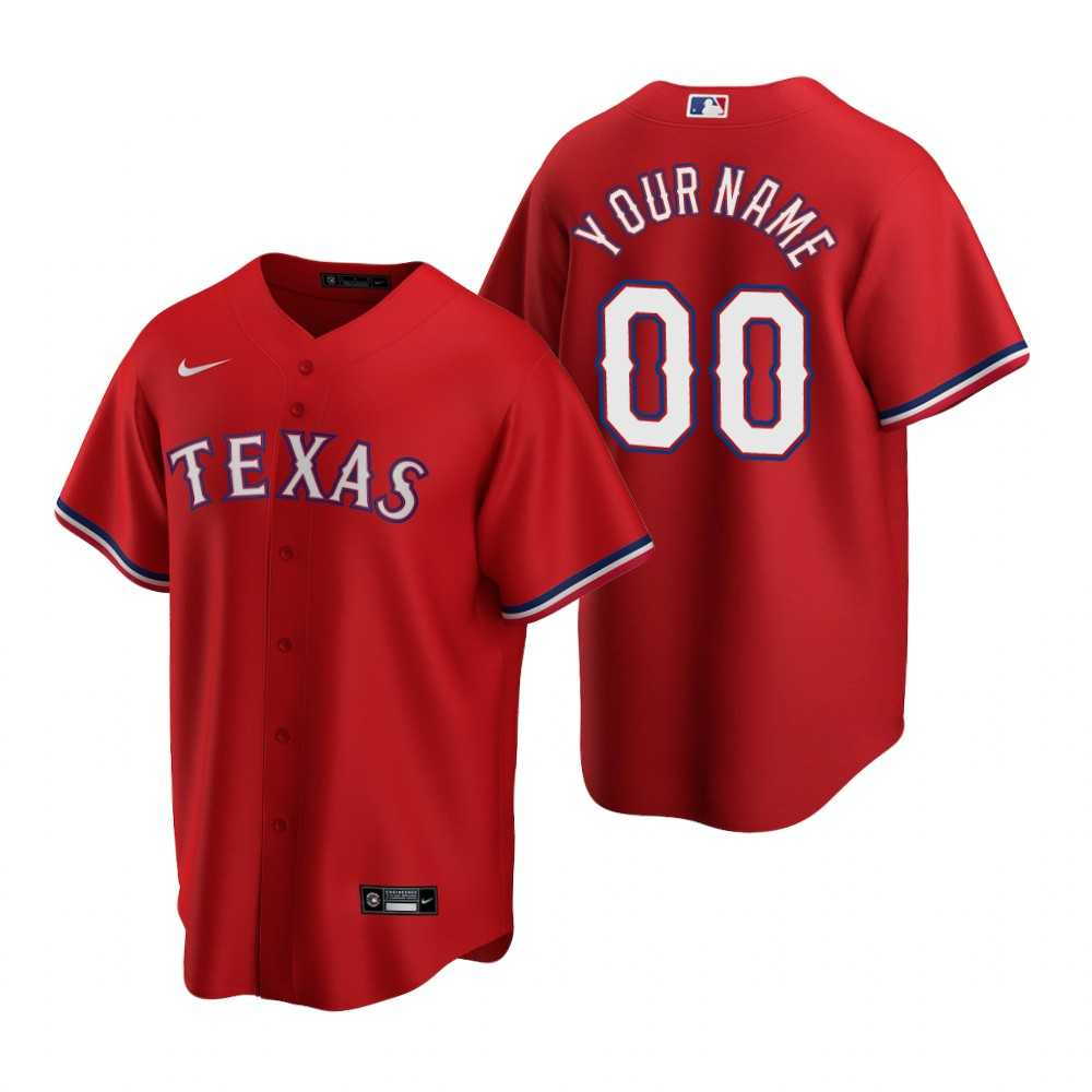 Texas Rangers Customized Nike Red 2020 Stitched MLB Cool Base Jersey,We sell and wholesale Texas Rangers Customized Nike Red 2020 Stitched MLB Cool Base Jersey on line form chian!